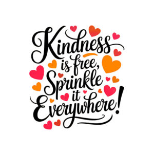 Kindness Motivational Quote Typography Wall Art