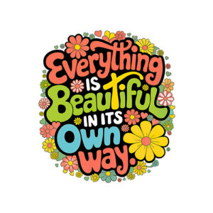 Positive Affirmation Art Print Colorful Poster