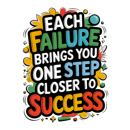 Positive Thinking Quote Colorful Art Poster