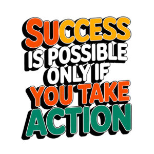 Success Inspirational Quote Minimalist Wall Art