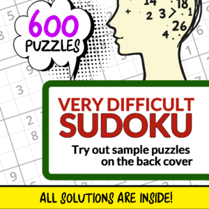 Very Difficult Sudoku Puzzle Book for Adults
