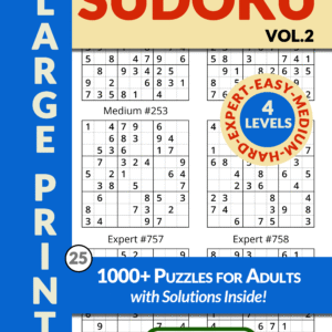 Sudoku 1000 Puzzles for Adults Vol.2