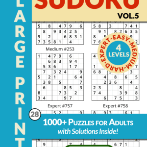 Sudoku 1000 Puzzles for Adults Vol.5