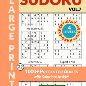 Sudoku 1000 Puzzles for Adults Vol.7