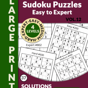 Sudoku 1000 Puzzles for Adults Vol.12