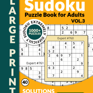 Extremely Difficult Sudoku 1000 Puzzles Vol.3