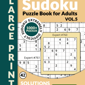 Extremely Difficult Sudoku 1000 Puzzles Vol.5