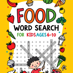 Food Word Search Puzzle Book for Kids