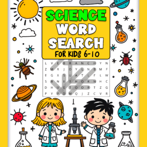 Science Word Search Puzzle Book for Kids